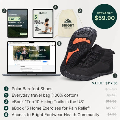 Polar - Non-slip & water-resistant winter barefoot shoes (Unisex)