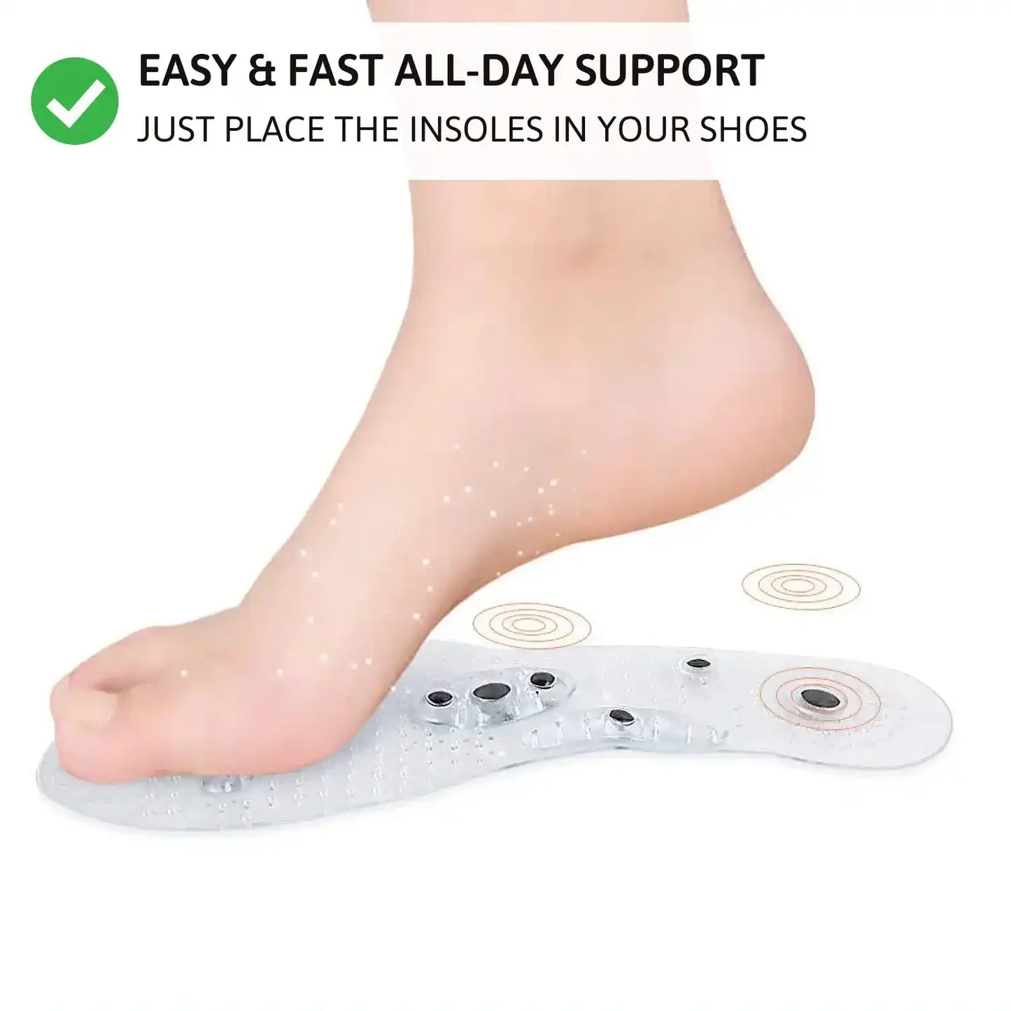 Relax Magnetic Insoles - All-Day Massage & Energy (Unisex)
