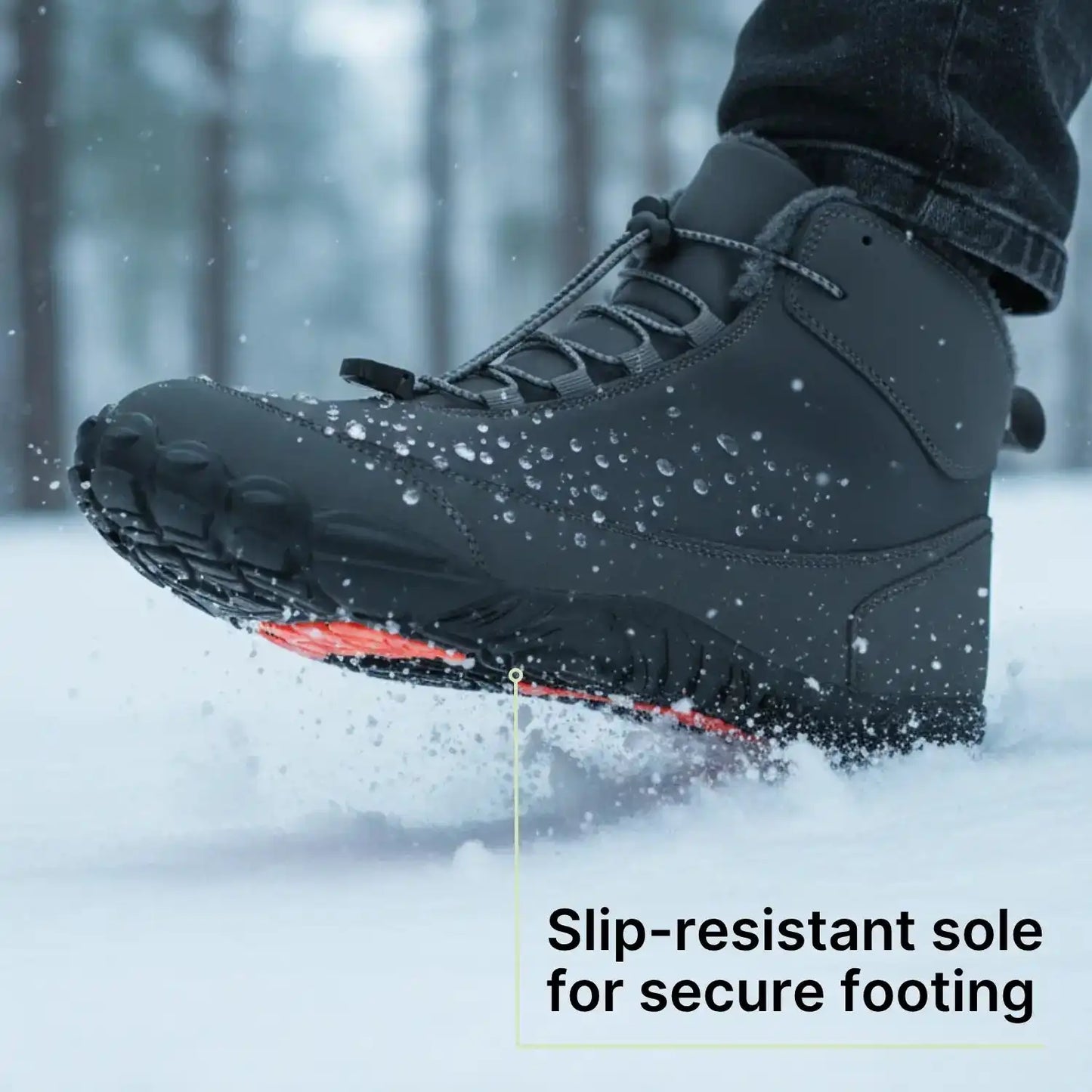 Polaris HydroTex™ – Waterproof & Anti-Slip Winter Barefoot Boots with Cozy Fleece Lining