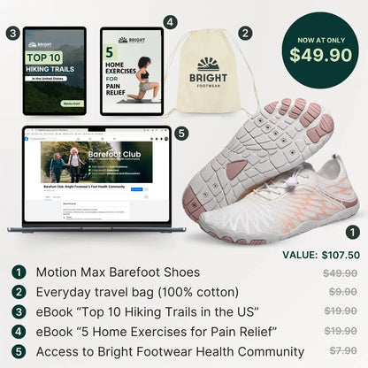 Motion Max - Non-Slip Barefoot Shoes for Men & Women