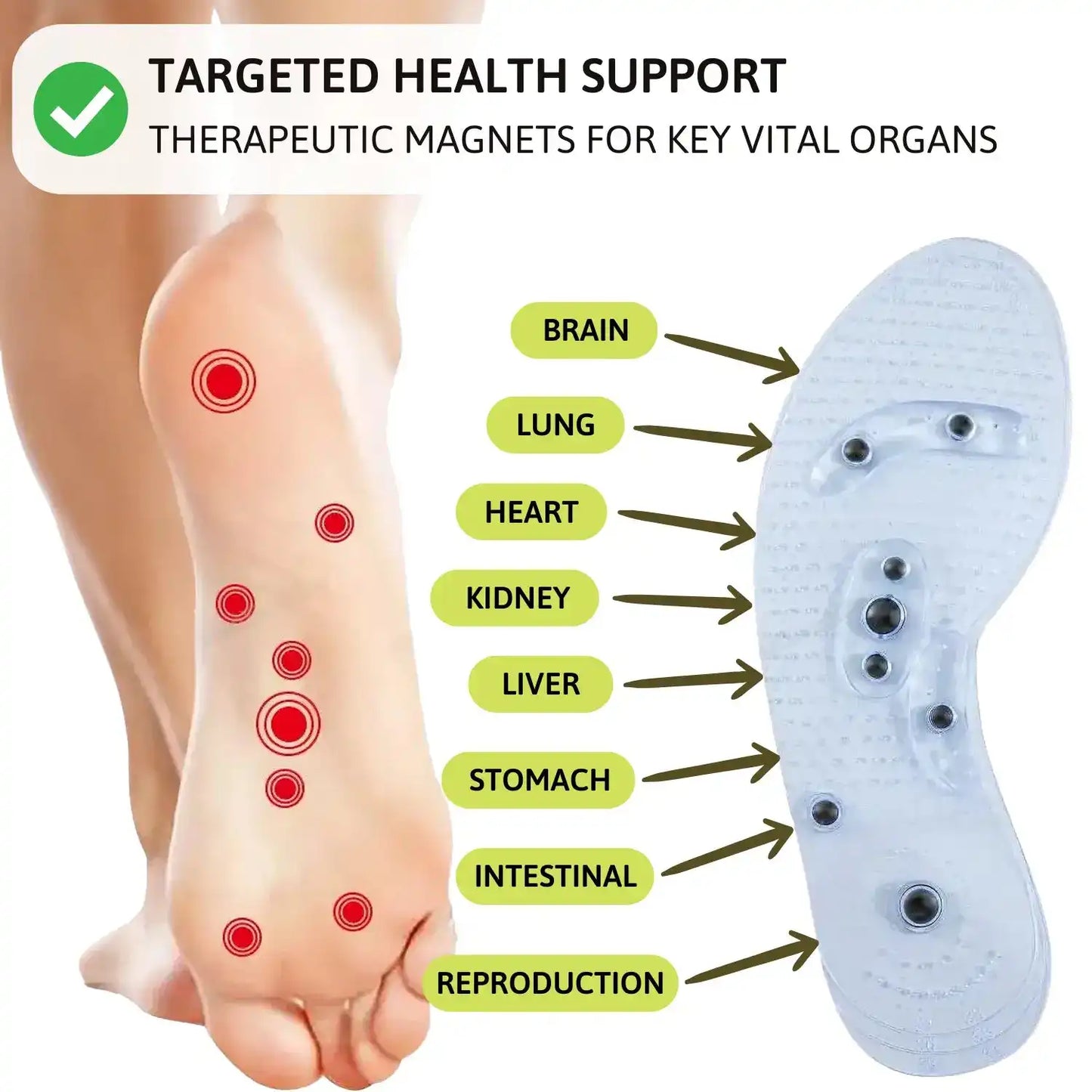 Relax Magnetic Insoles - All-Day Massage & Energy (Unisex)